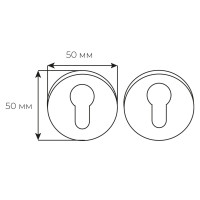 Накладка кл Fimet 273 F.02 мат.латунь