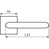 Ручка Fimet 1352-211B F05 Pura мат хром R ф/з