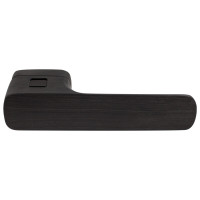 Дверная ручка на розетке M&T Minimal2.0 147957 Left Cr-K черный брошюрованный, в комплекте с WC