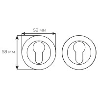 Накладка кл Fimet 250F F01 пол латунь