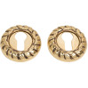 Накладка Fadex d60mm круглая золото 24k/коричневый.