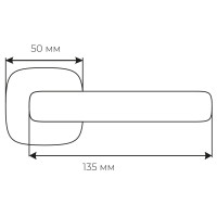 Ручка Fimet 1354-213 F05 Corsa мат хром R ф/с