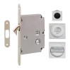 Ручка на раздв. дверь Fimet 3667R F05+LOCK+MQ мат хром (комплект wc)