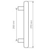 Ручка тянущая Fimet 1028STG-261 F43 Tasha мат бронза