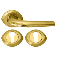Ручка 0080 GP/SB золото/мат латунь R кл RDA