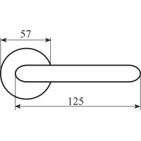 Ручка Fimet 173-269 F45 Vittoria ант железо R ф/с