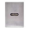 Декоративная накладка Protect под ключ разжимная 60X80mm WSC хром матовый брошенный