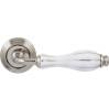 Ручка Fimet 148-269 F21 Lady никель/белая/серебро. полоска R ф/с