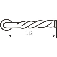 Ручка дверная IBFM 435/T черная R ф/с