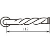 Ручка дверная IBFM 435/T черная R ф/с