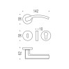 Ручка Colombo Olly LC61 хром R ф/с