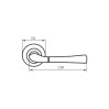 Ручка Firenze Valencia пол латунь/мат латунь R ф/с