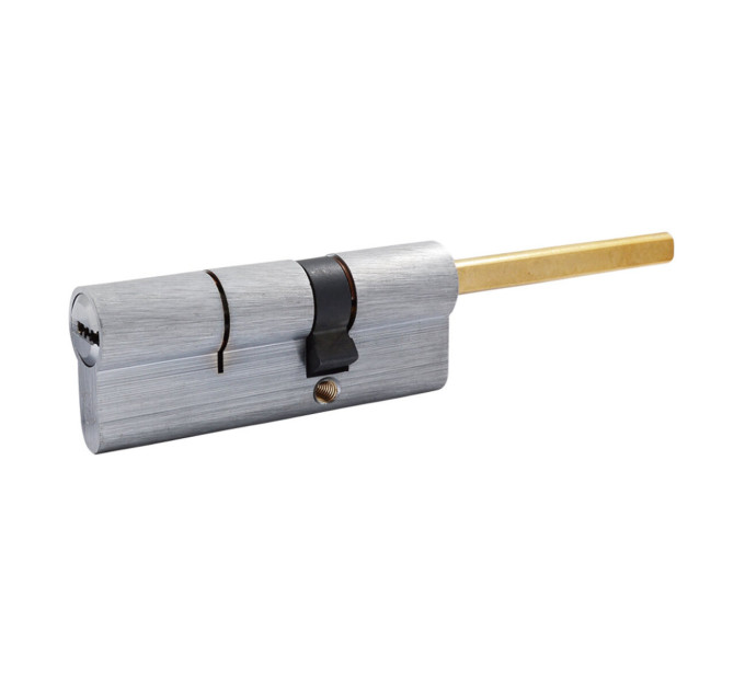 Цилиндр Securemme 3200QCS30501X5 К2 30/50 мм 5кл+1 монтажный ключ, со штоком, мат. хром