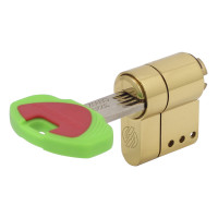 Securemme 3220UOL27271X5 Комплект полутел цилиндра 5кл+1монтажный ключ латунь пол лат