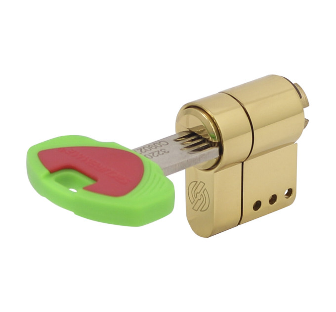 Securemme 3220UOL27271X5 Комплект полутел цилиндра 5кл+1монтажный ключ латунь пол лат