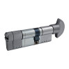 Цилиндр Securemme 3220PCS35551X5 К22 35/55 мм 5кл+1 монтажный, ручка/ключ мат. хром