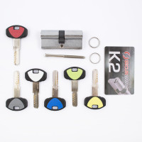 Цилиндр Securemme 3200CCS35351X5 К2 35/35 мм 5кл+1 монтажный ключ мат.хром
