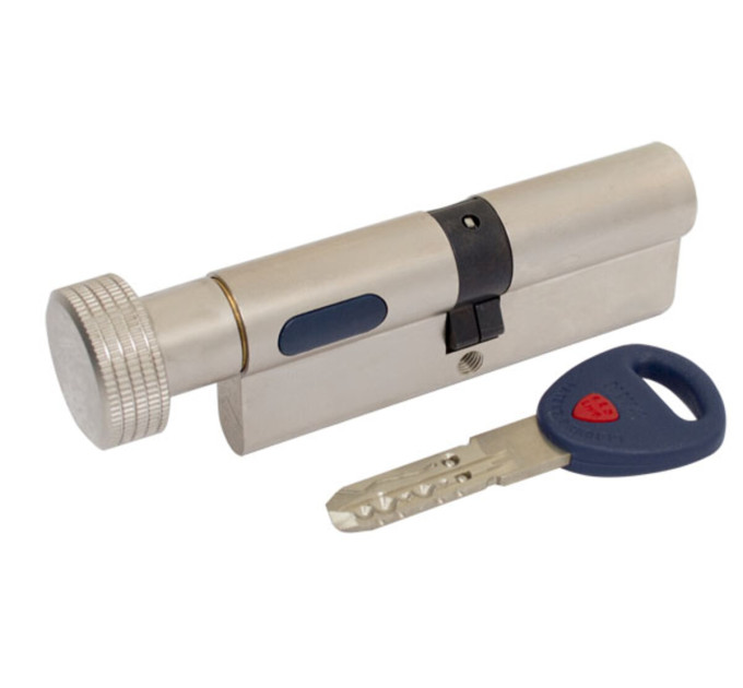 Цилиндр Mauer KC-NW4 46/31=77 круглая ручка никель 3 кл