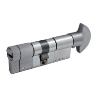 Цилиндр Securemme 322TPCS51511X5 К22 50/50 мм 5кл +1 монтажный ключ/ручка матовый хром