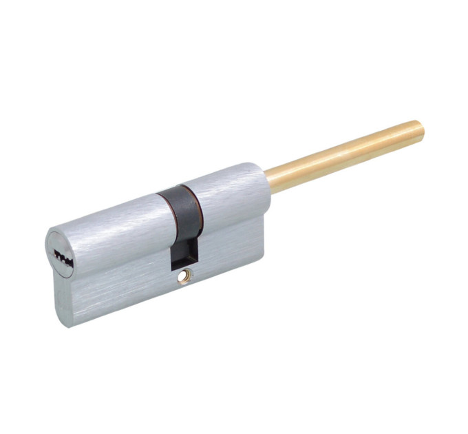 Цилиндр Securemme 3200QCS30301X5 К2 30/30 мм 5кл+1 монтажный ключ, со штоком, матовый хром