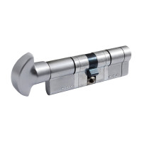 Цилиндр Securemme 361PCS4545115 K64 45/45 мм 5кл+1 монтажный ключ/ручка мат.хром