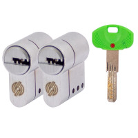 Securemme 3220UCS27271X5 Комплект полутел цилиндра 5кл+1монтажный ключ мат.хром