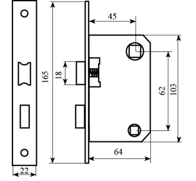 Механізм BRUNO 1251 BRN WC мат.нікель вж
