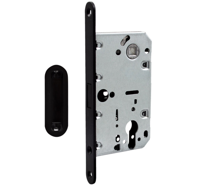 Comit 81703 Механизм замка черный магнитный мц 85мм + Ответная планка