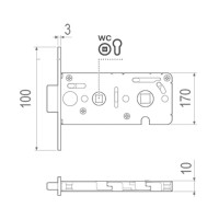 AGB Art. B045028534 Механизм vitra wood WC