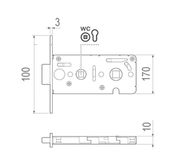 AGB Art. B045028534 Механизм vitra wood WC