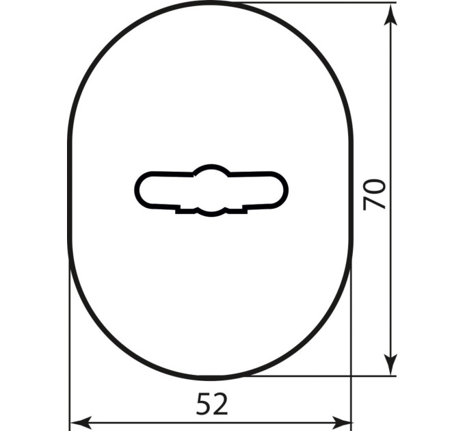 Mottura Art. 95324 BR накладка для замка бронза (анодирование)
