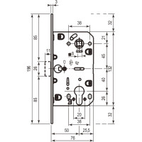 AGB Art. B011035091 Механизм Mediana Evolution под цилиндр белый 85мм