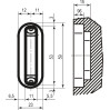 AGB Art. B024020506 Ответная планка к механизму Polaris никель