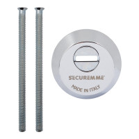 Securemme 4255ECL14M2 Броненакладка под цилиндр хром, с логотипом