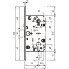 AGB Art. B011035006 Механизм Mediana Evolution под цилиндр никель 85мм