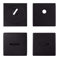 Комплект броненакладки Protect 60*60 mm с декоративными накладками черный матовый
