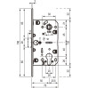 AGB Art. B011035003 Механизм Mediana Evolution под цилиндр латунь 85мм
