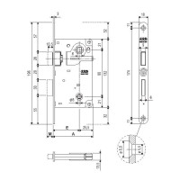 AGB Art. B040065006 Centro Focus Механизм уже никель 90мм