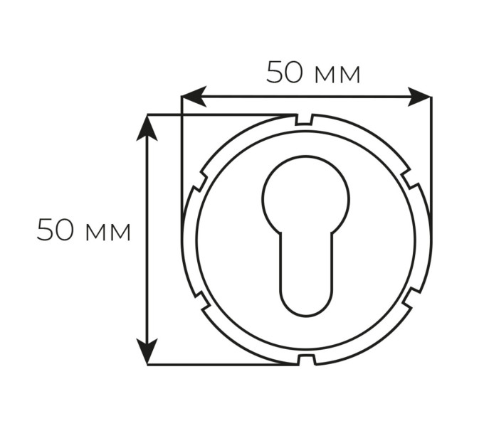 Securemme 4010XCL Декоративная вставка под цилиндр хром