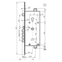 Замок Comit CM-21437 (двухсистемный)