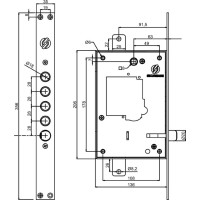 Механизм замка Securemme 2503LCR0328S67