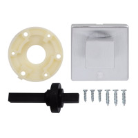 Securemme Kit 5035KCS Roma Комплект поворотник к задвижке квадратный мат хром