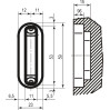 AGB Art. B024020512 Ответная планка к механизму Polaris ант латунь