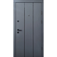 Дверь входная Qdoors Вертикаль - АК антрацит/ грей софт
