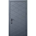 Дверь входная Qdoors Бакарди антрацит / белая эмаль