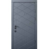 Дверь входная Qdoors Бакарди антрацит / белая эмаль