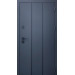 Дверь входная Qdoors Лайт антрацит песок/ гладкая белая шагрень