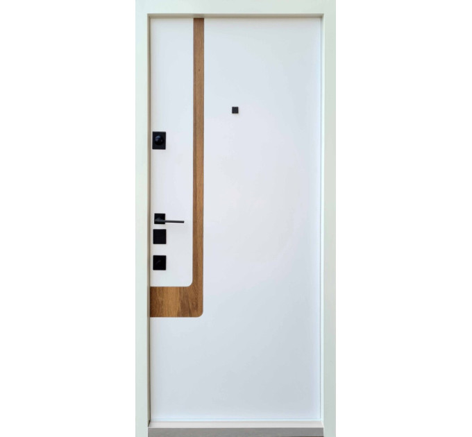 Дверь входная Qdoors Босфор дуб артизан/белая эмаль