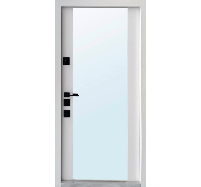 Дверь входная Qdoors Галант дуб табак/ белая эмаль