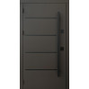 Дверь входная Qdoors Горизонт 3К ручка DMD 8019 8019/ дуб темный